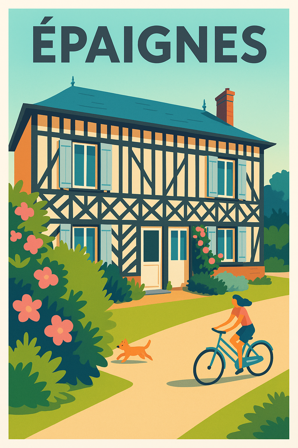 Affiche de Épaignes - Charme bucolique et maison à colombages