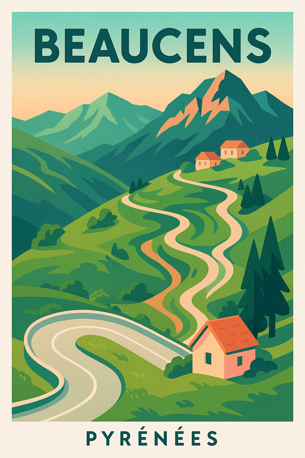 Affiche de Beaucens - Voyage au cœur des Pyrénées