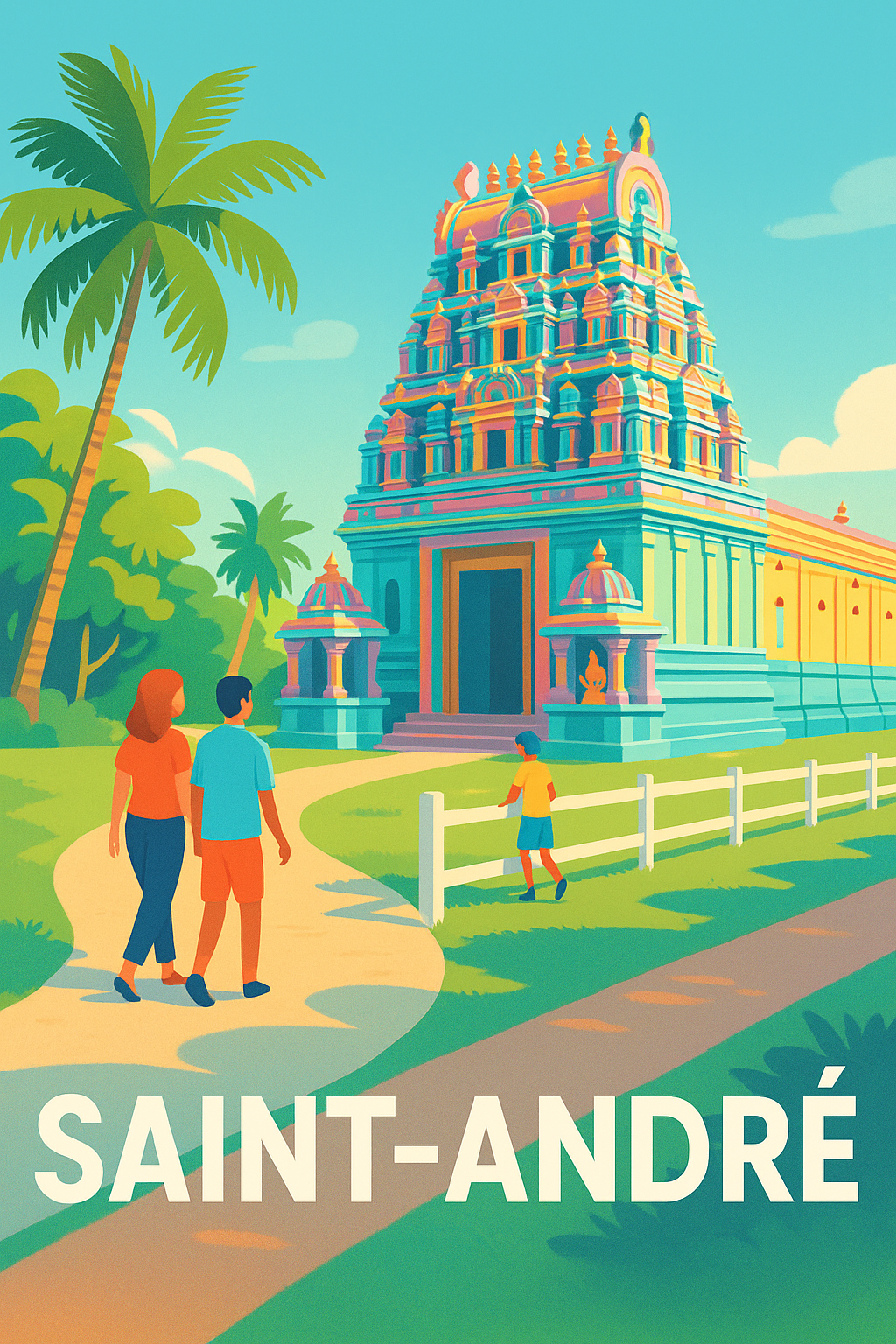 Affiche Saint-André - Voyage au cœur du temple coloré