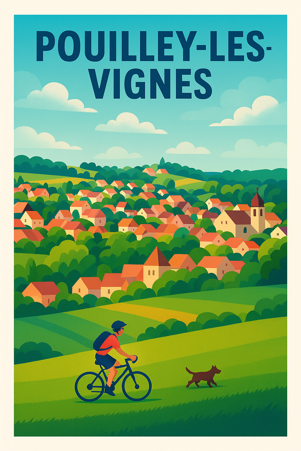 Affiche de Pouilley-les-Vignes - Évasion nature au cœur du vignoble