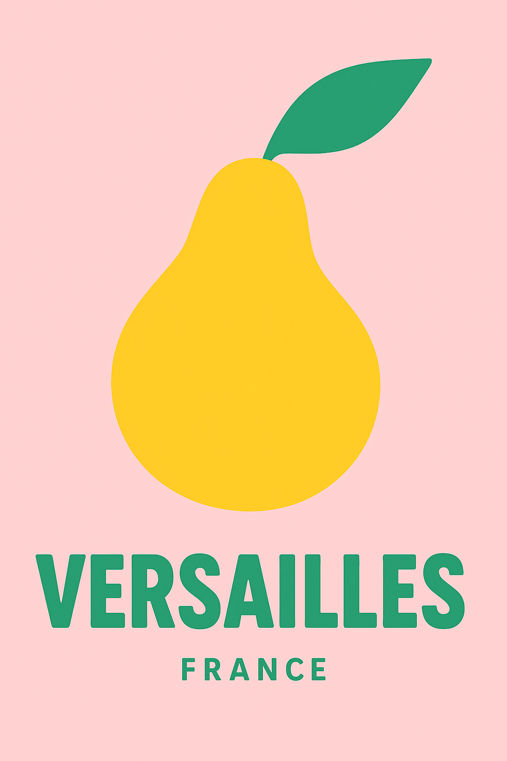 Affiche Versailles — Un fruit d'élégance et de simplicité · poster d'art de Versailles