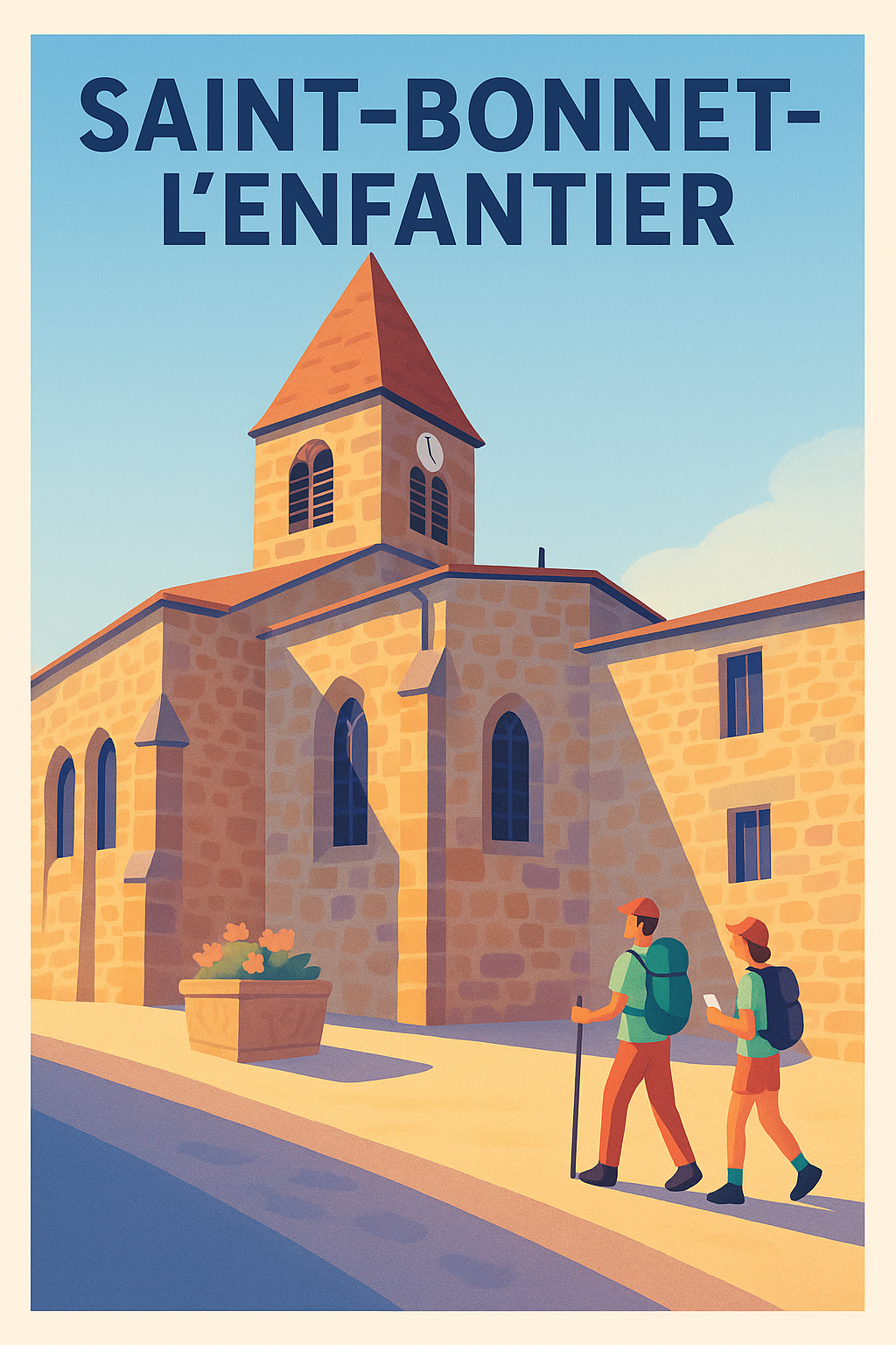 Affiche de Saint-Bonnet-l'Enfantier - Charme et sérénité en Corrèze