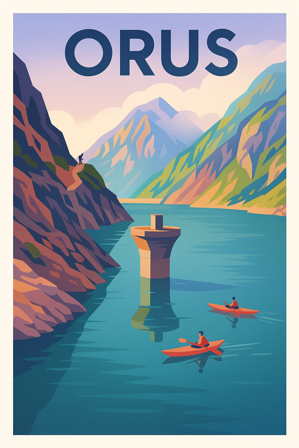 Affiche Orus — Escapade nature et aventure au cœur des montagnes · poster d'art de Orus
