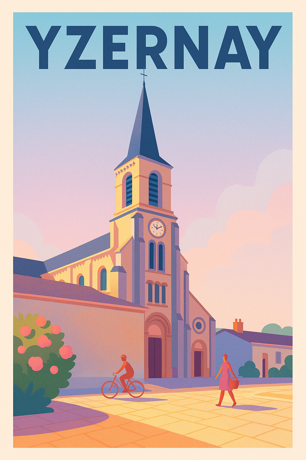 Affiche de Yzernay - Sérénité et charme au cœur du village