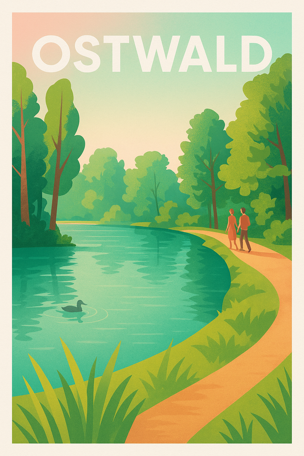 Affiche de Ostwald - Échappée bucolique au bord de l'eau