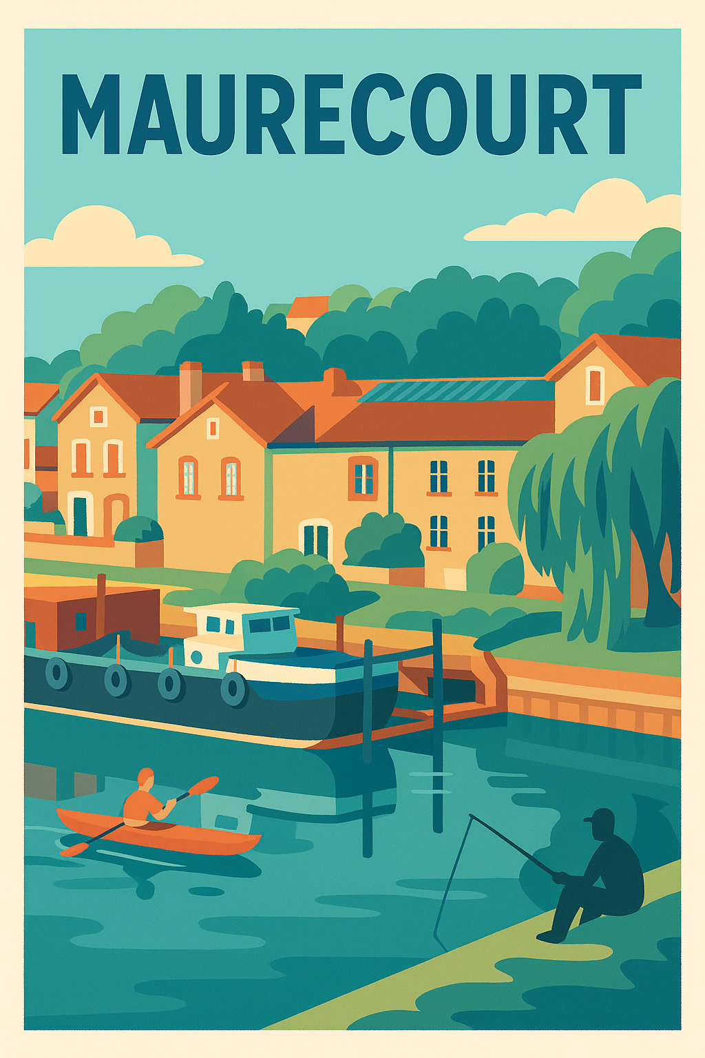 Affiche de Maurecourt - Charme paisible au fil de l'eau