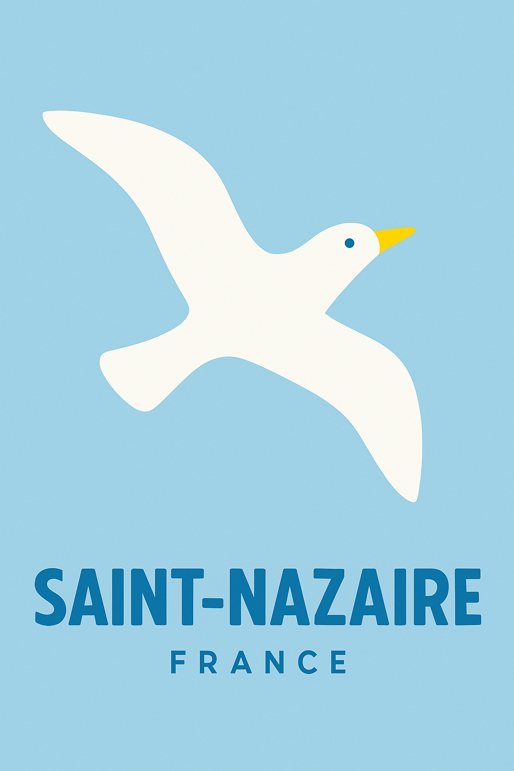 Affiche de Saint-Nazaire - L'élégance aérienne de la Côte Atlantique