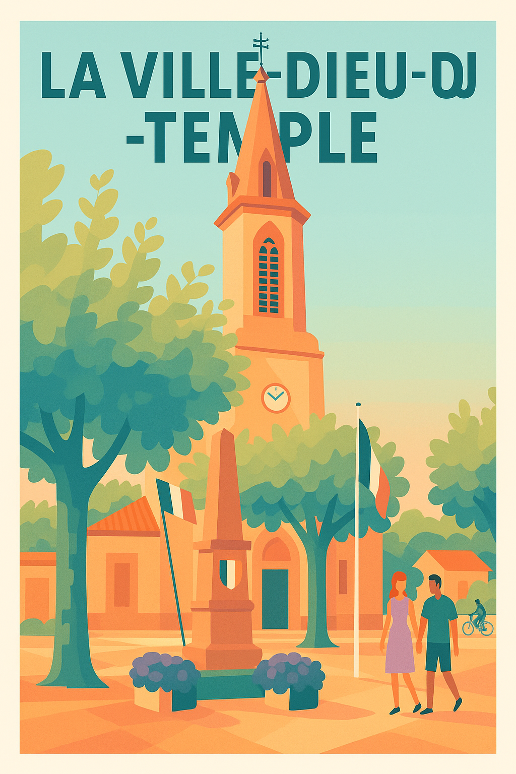 Affiche de La Ville-Dieu-du-Temple - Charme et sérénité en Midi-Pyrénées