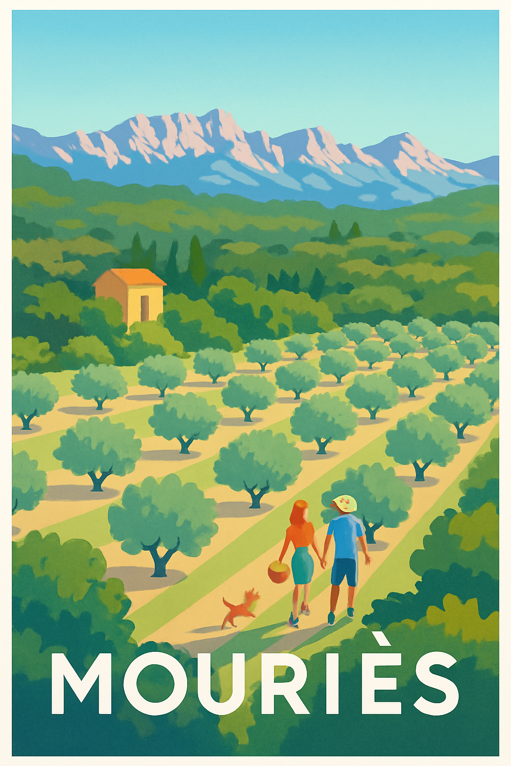 Affiche de Mouriès - Balade bucolique au cœur des oliviers