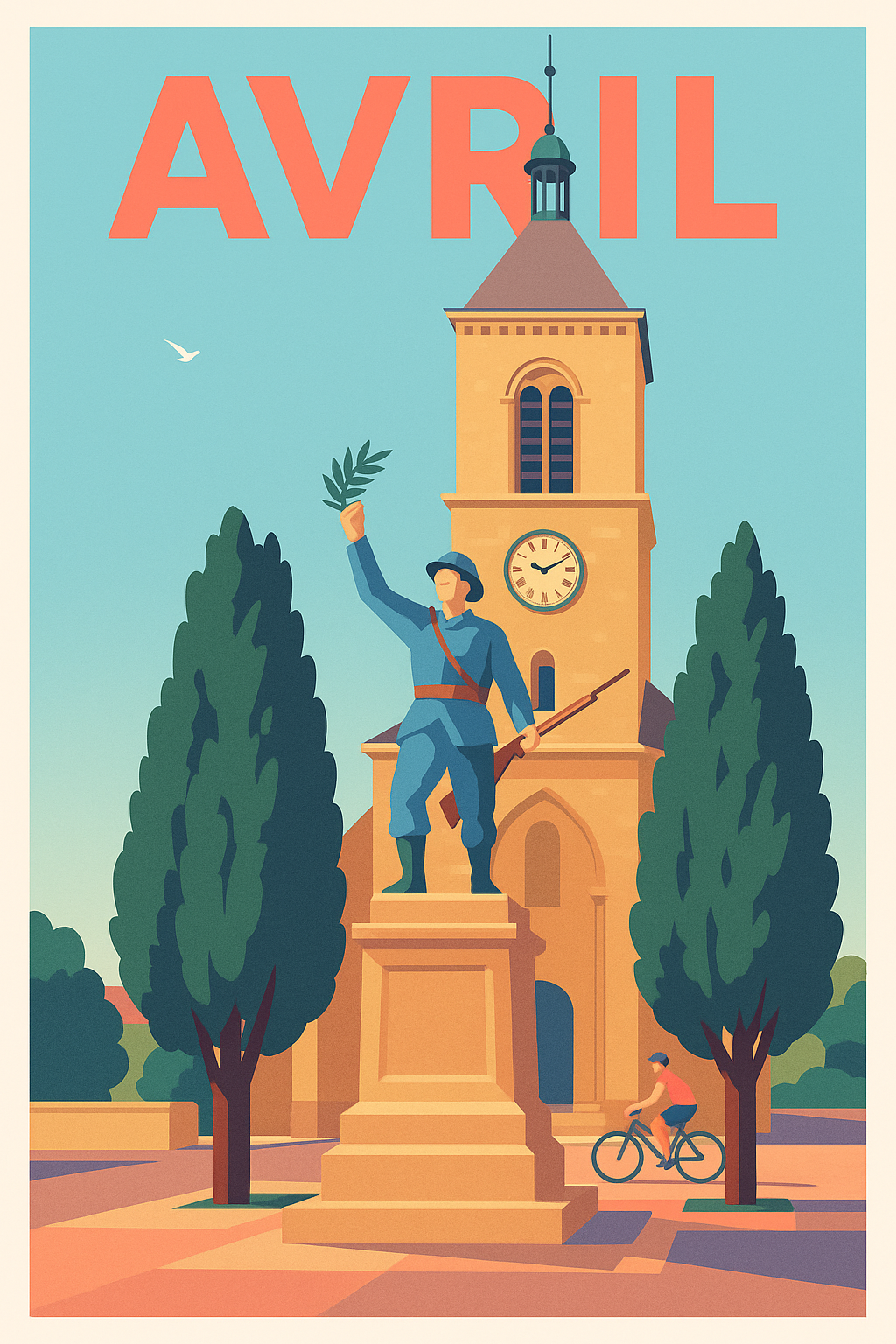 Affiche de Avril - Harmonie et Sérénité au Cœur de la Ville