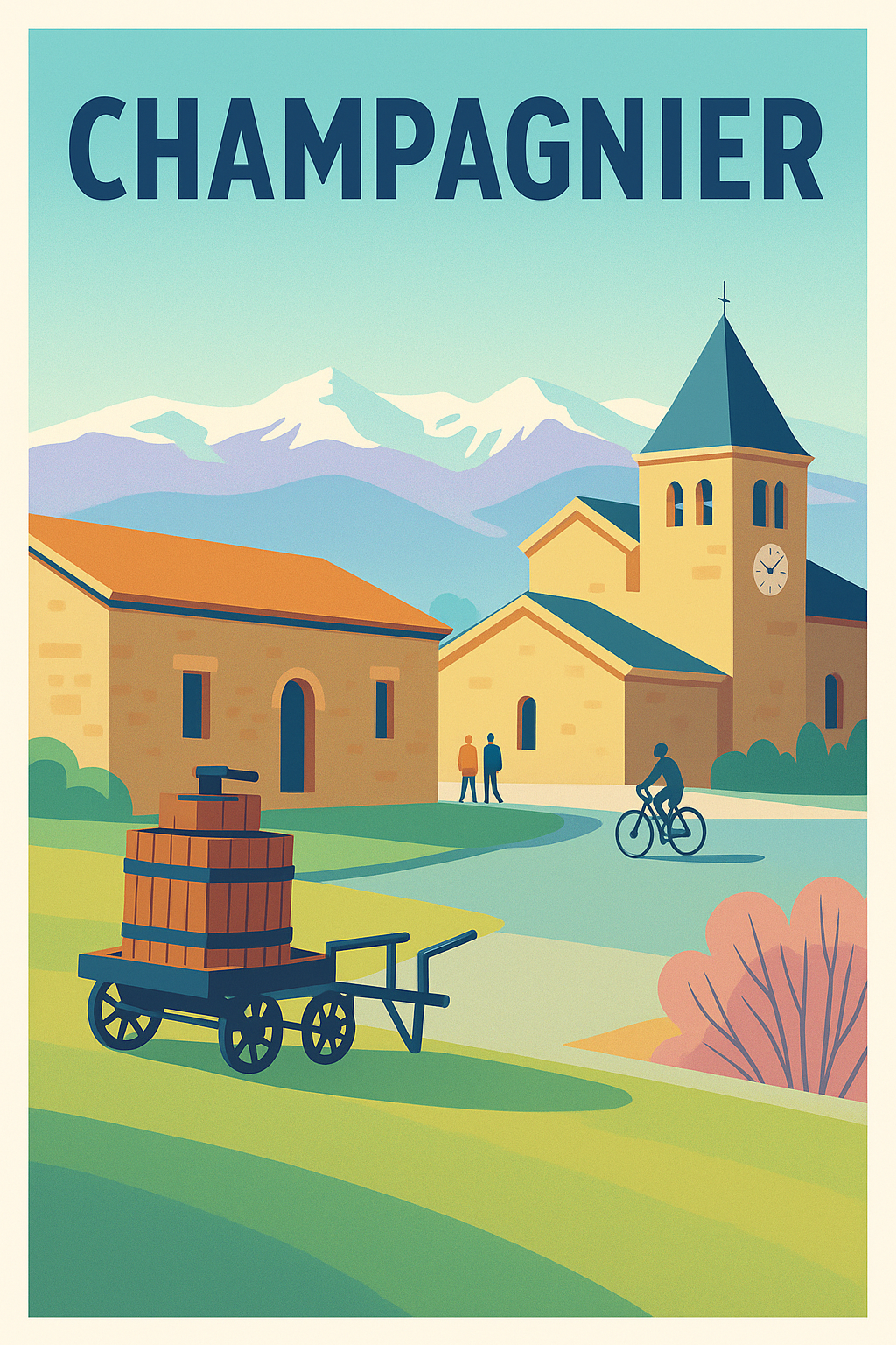 Affiche de Champagnier - Charme et sérénité au pied des montagnes
