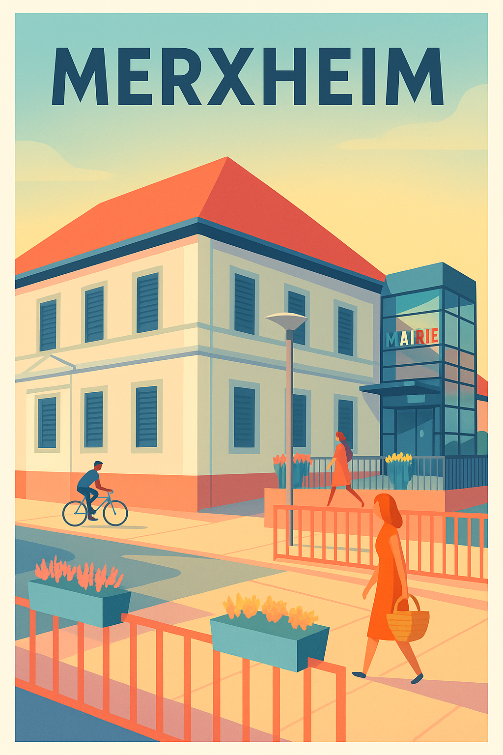 Affiche de Merxheim - Charmante vie locale sous le soleil