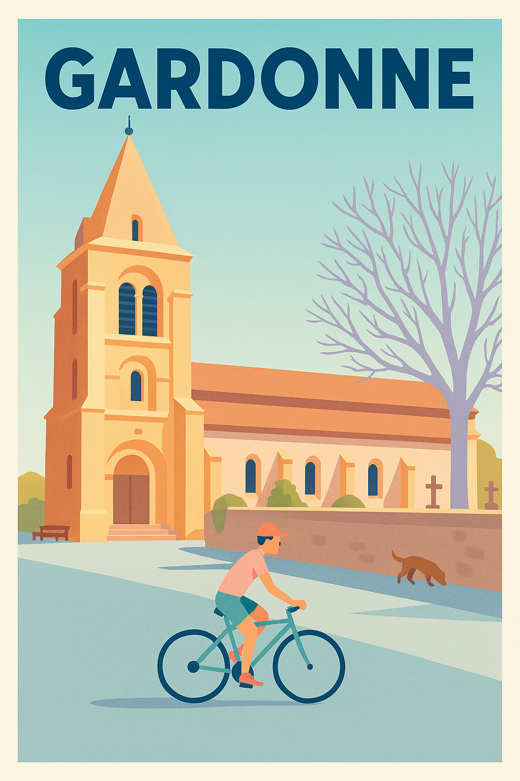 Affiche de Gardonne - Douceur de vivre au village