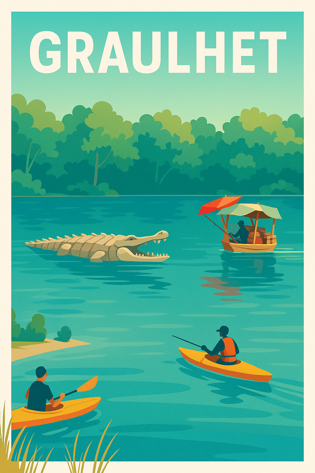 Affiche de Graulhet - Aventure et détente sur l'eau