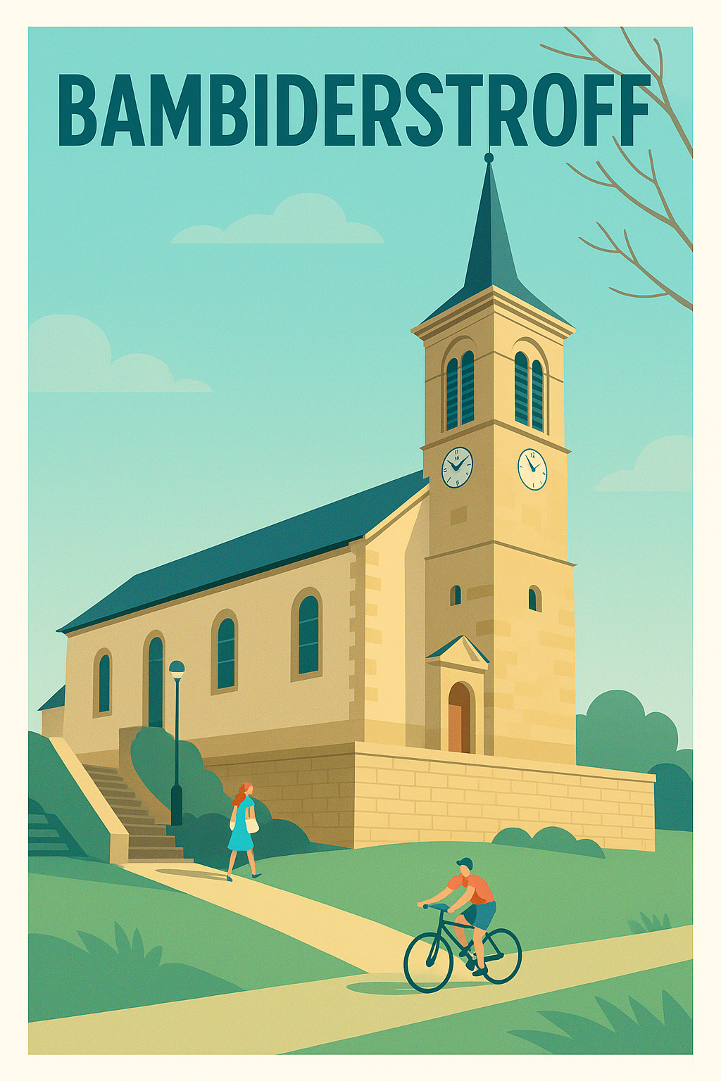 Affiche de Bambiderstroff - Charme et sérénité au coin de l'église