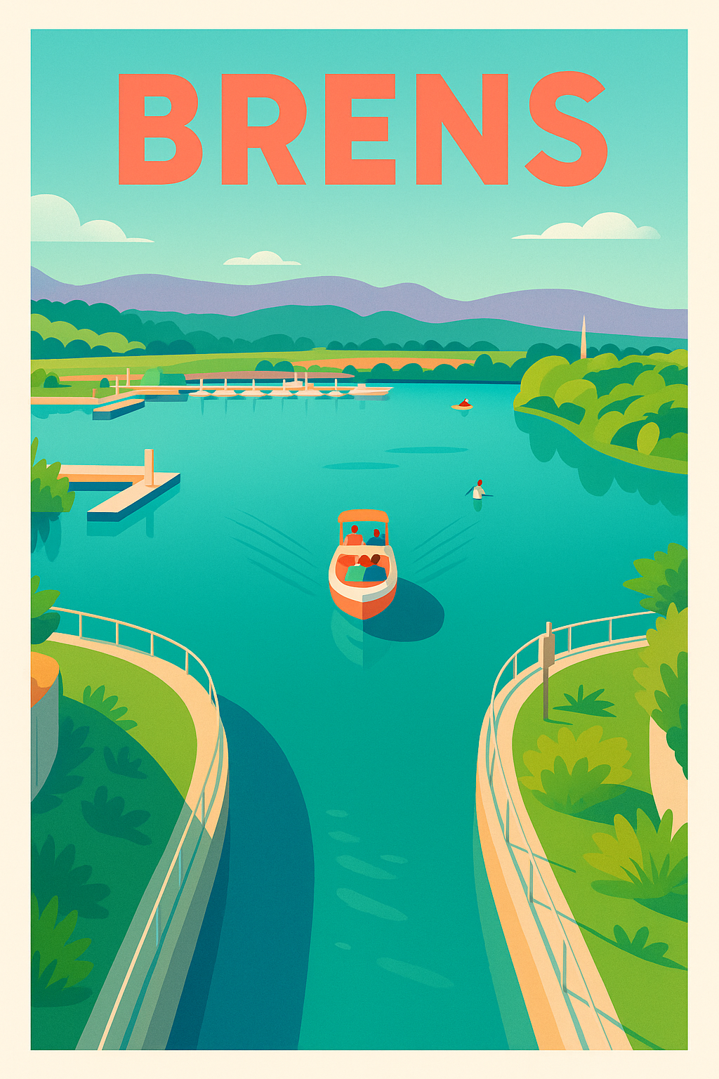 Affiche de Brens - Évasion au fil de l'eau