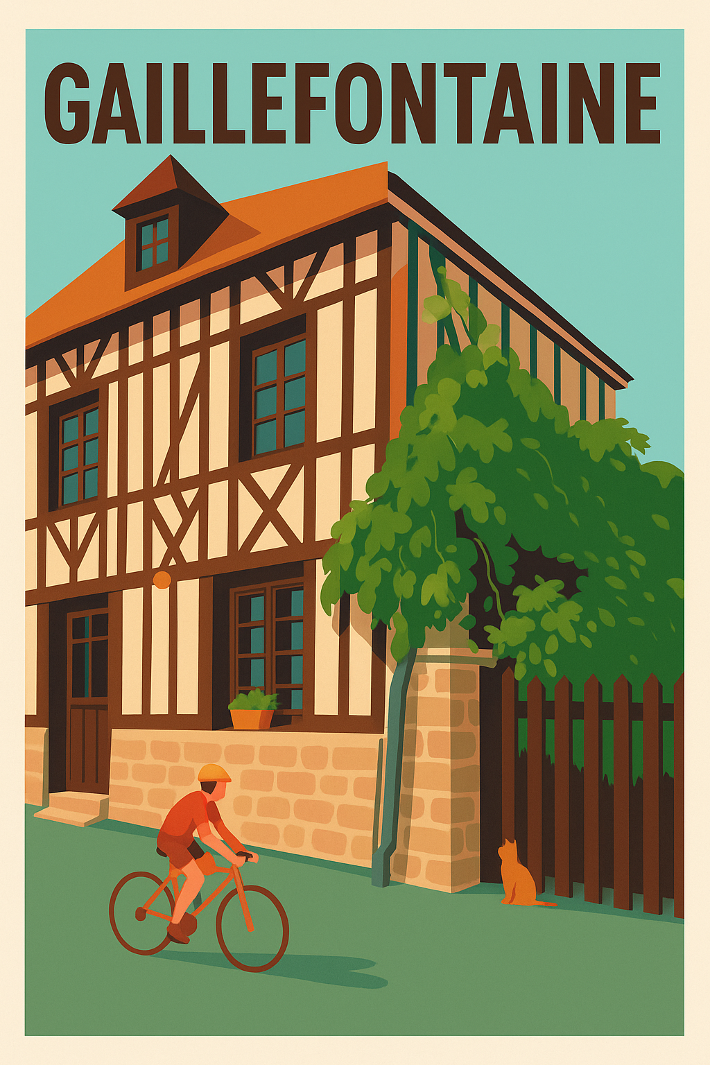 Affiche de Gaillefontaine - Charme et authenticité normande