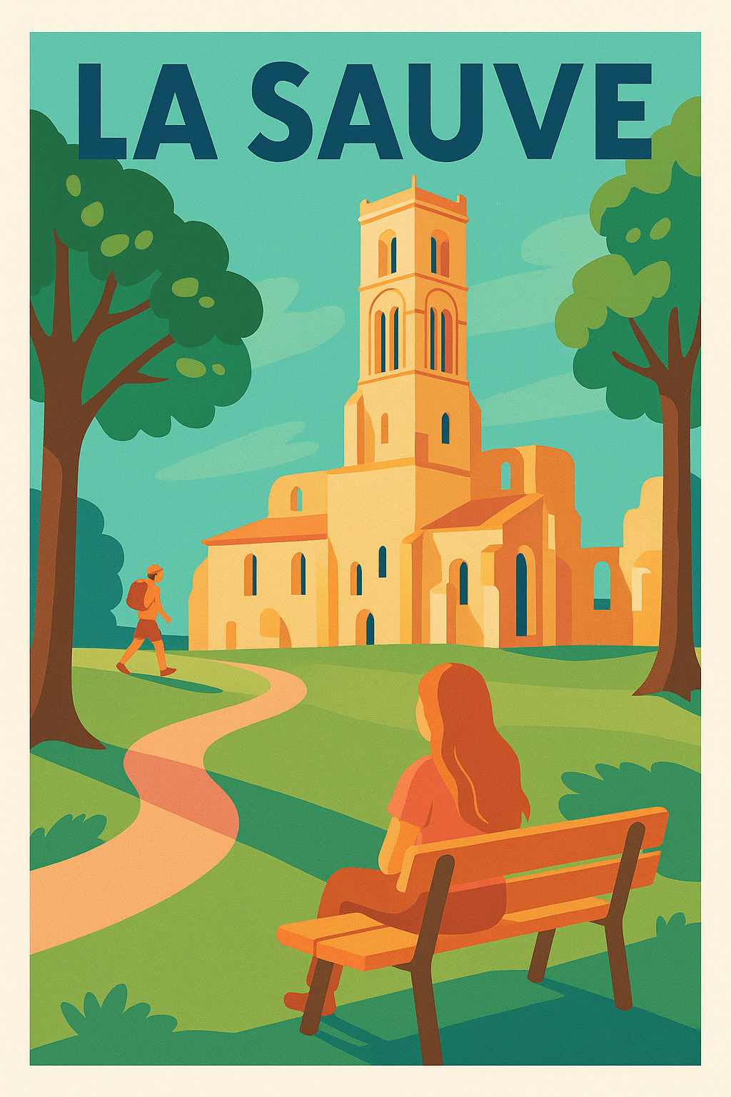 Affiche de La Sauve - Tranquillité et patrimoine au cœur de la nature