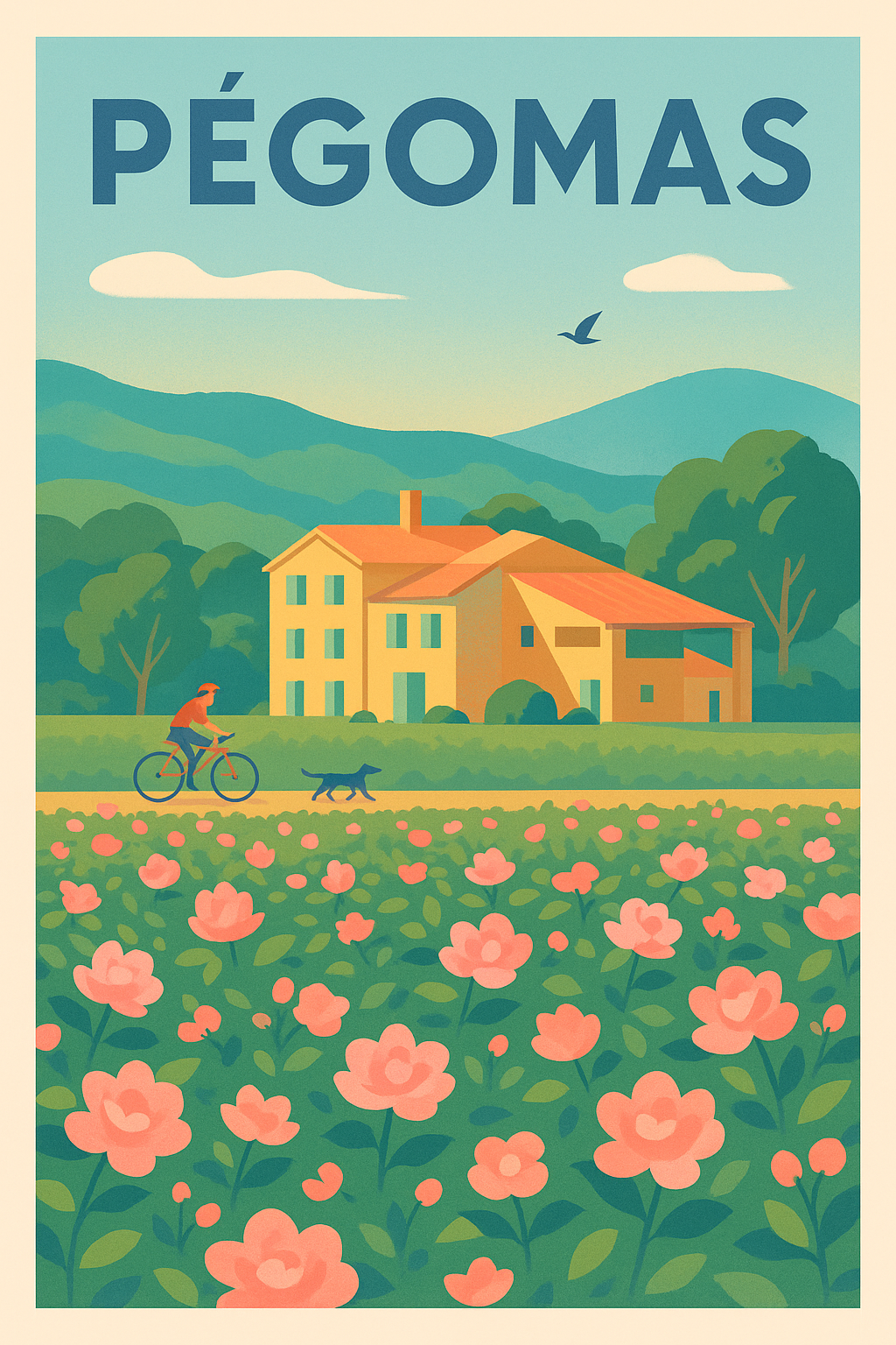 Affiche de Pégomas - Douceur de vie provençale