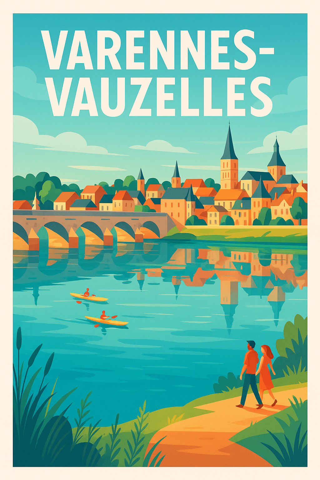 Affiche de Varennes-Vauzelles - Charme et sérénité au fil de l'eau