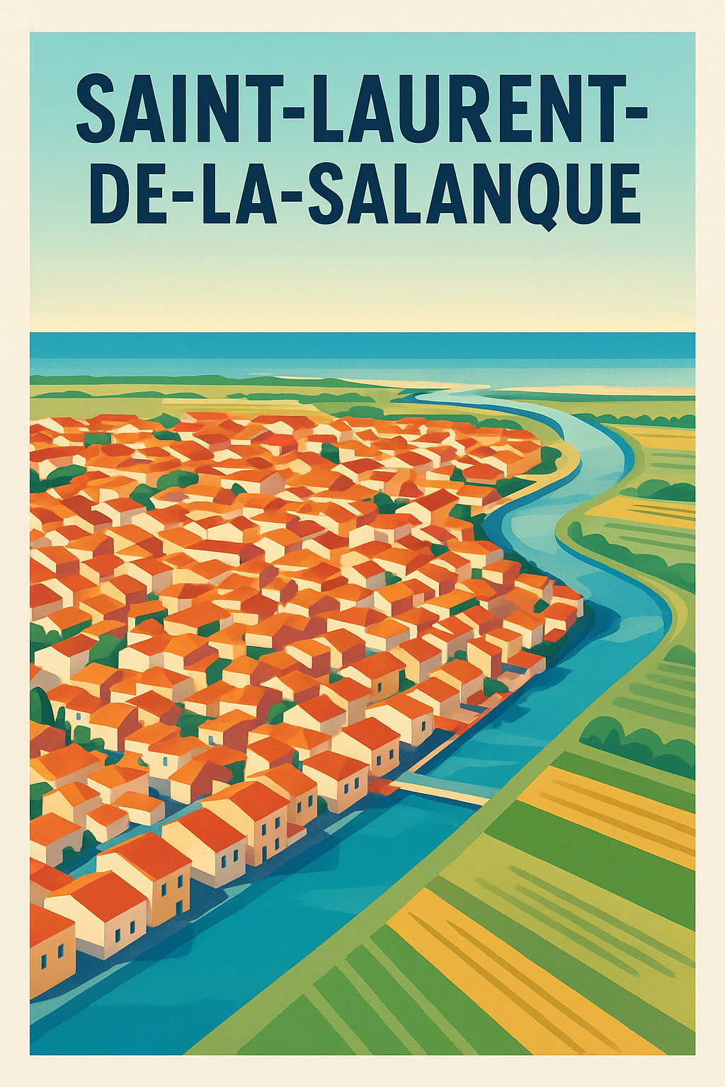 Affiche de Saint-Laurent-de-la-Salanque - L'élégance d'un paysage méditerranéen
