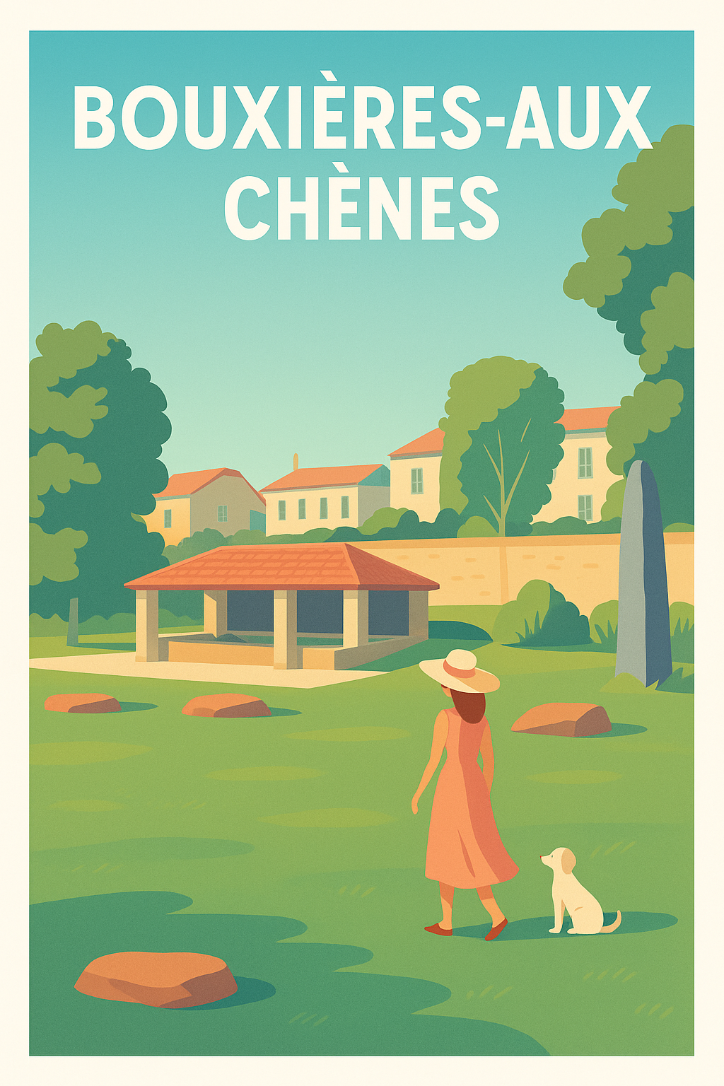 Affiche de Bouxières-aux-Chênes - Promenade paisible au cœur du patrimoine