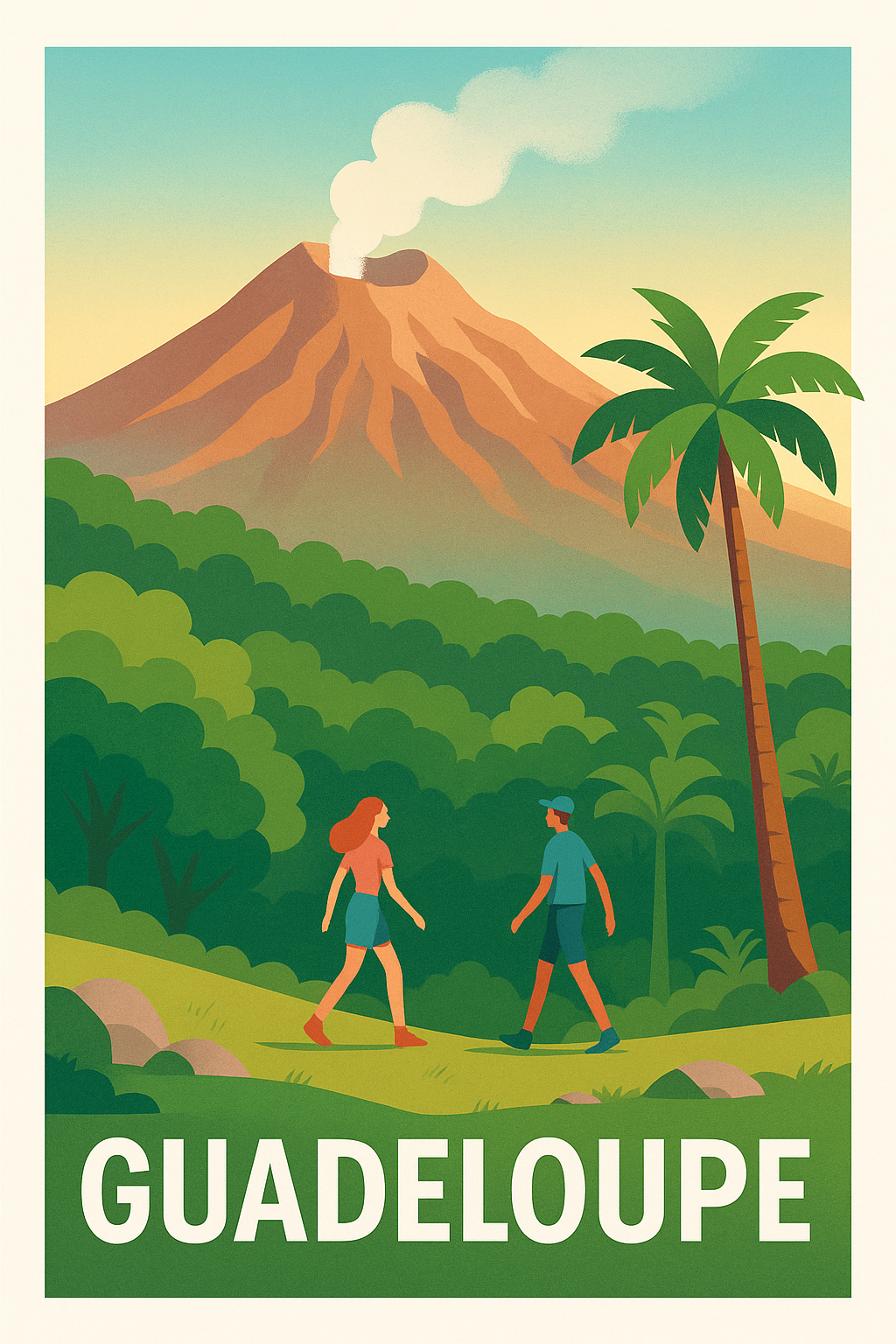 Affiche de Guadeloupe - L'appel sauvage de la Soufrière