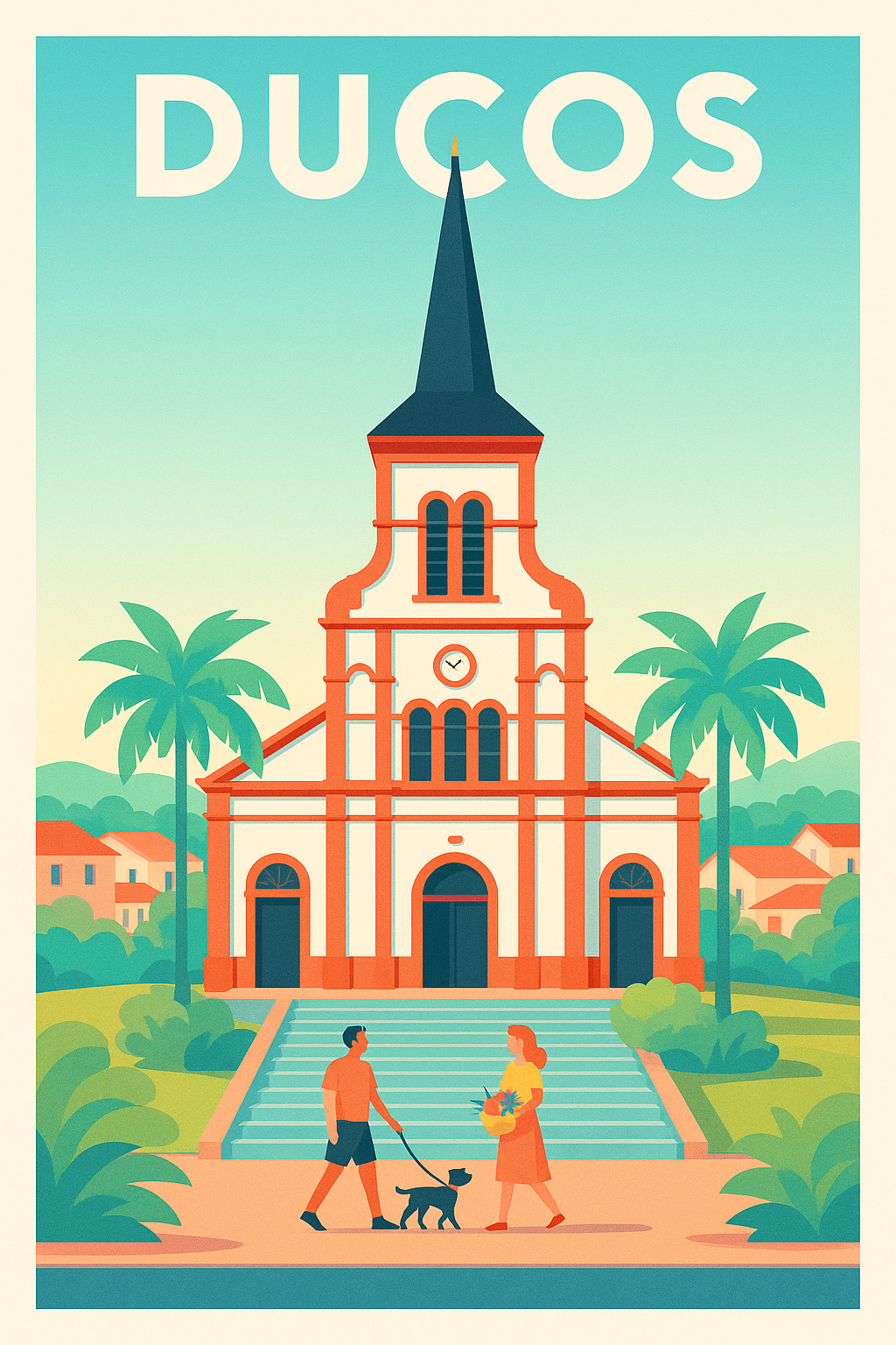 Affiche de Ducos - Charme et tranquillité tropicale
