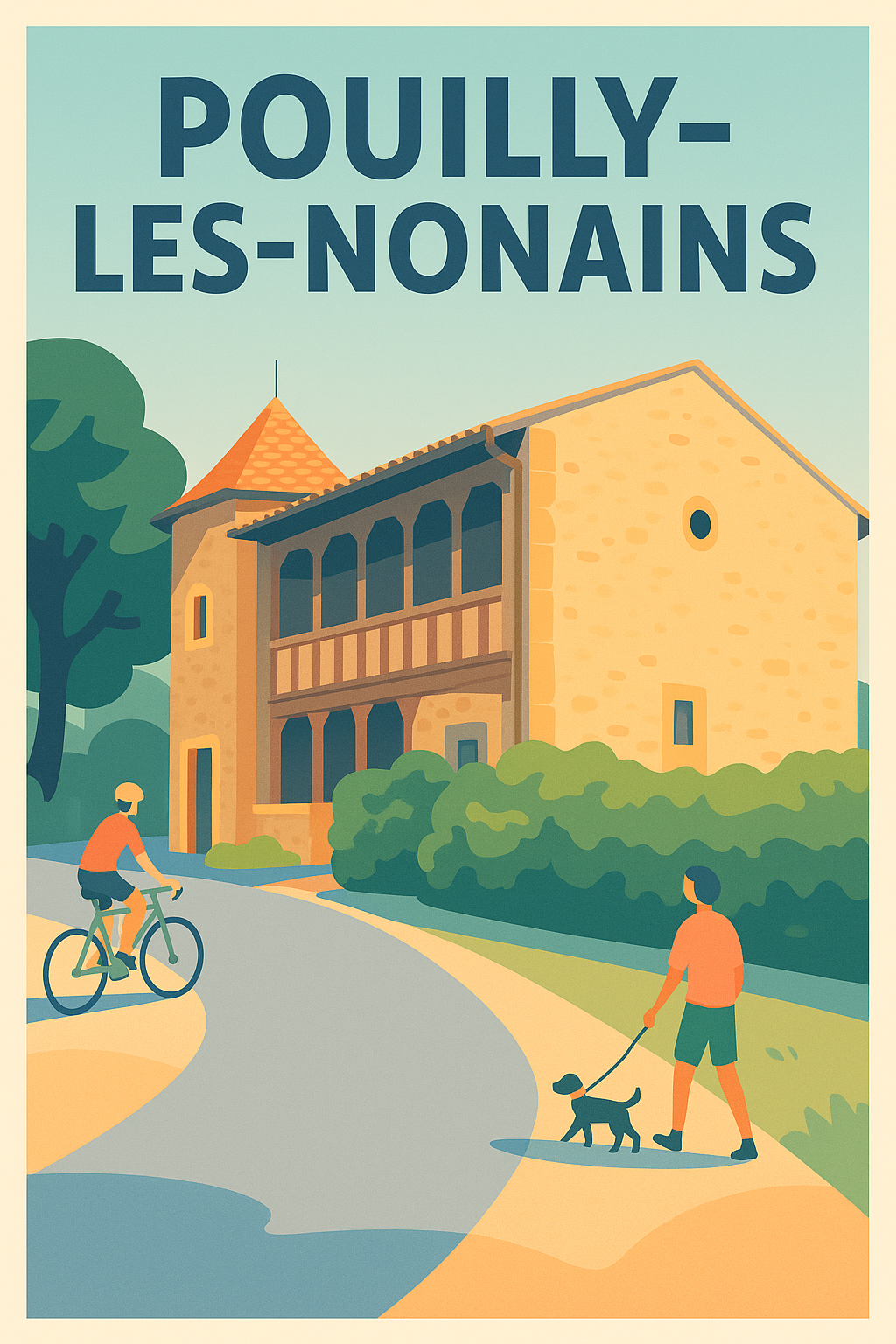 Affiche de Pouilly-les-Nonains - Charme et sérénité à vélo et à pied