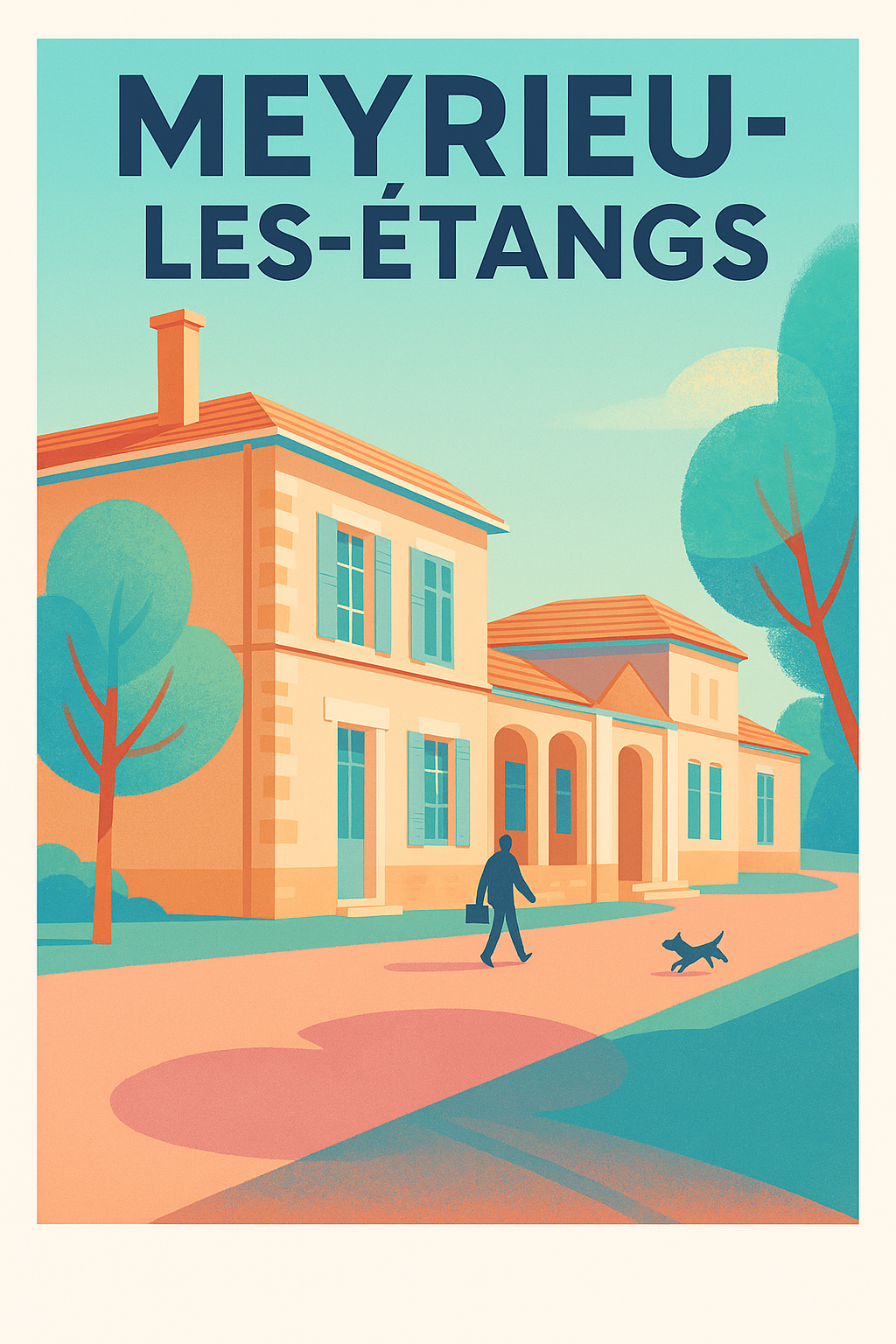 Affiche de Meyrieu-les-Étangs - Charme tranquille d'une balade matinale