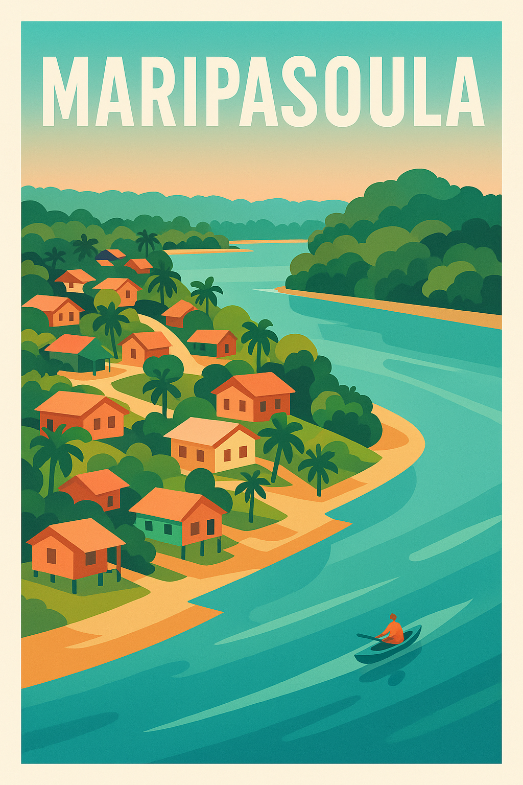Affiche de Maripasoula - Escapade Tropicale au Cœur de la Nature