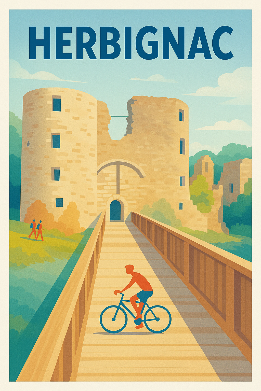 Affiche de Herbignac - L'allure intemporelle du château historique