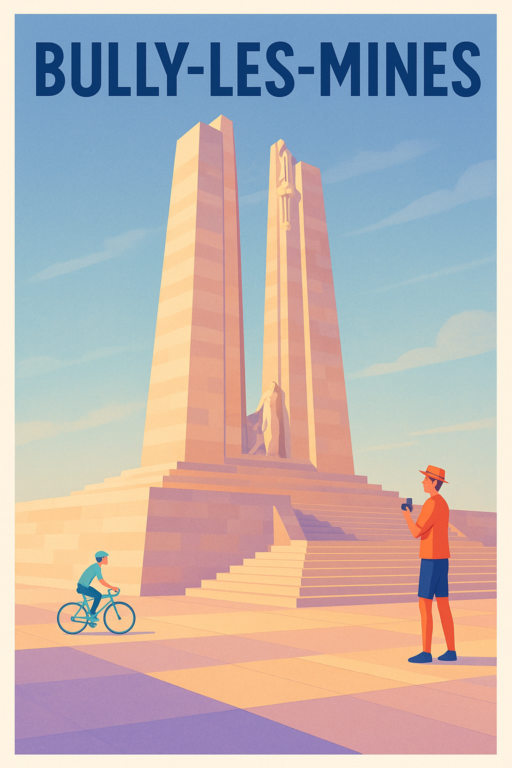 Affiche de Bully-les-Mines - Monument d'histoire en lumière douce
