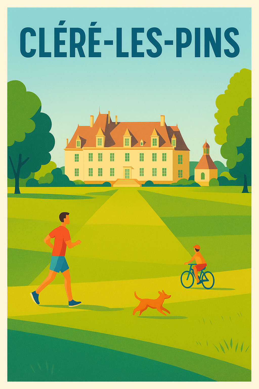 Affiche de Cléré-les-Pins - Un havre de nature et de patrimoine