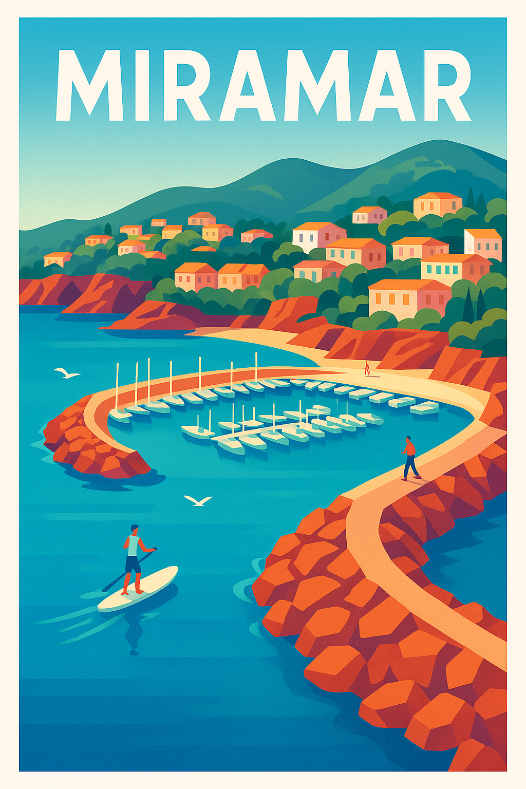 Affiche de Miramar - Évasion et douceur en bord de mer