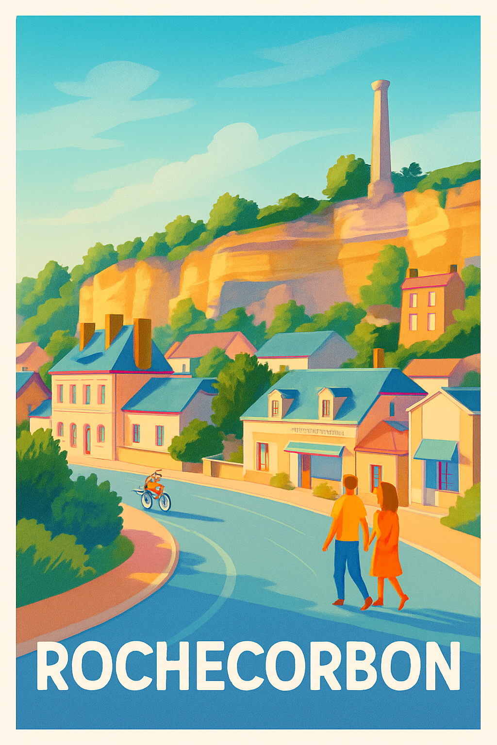 Affiche de Rochecorbon - Charme bucolique sur les bords de Loire