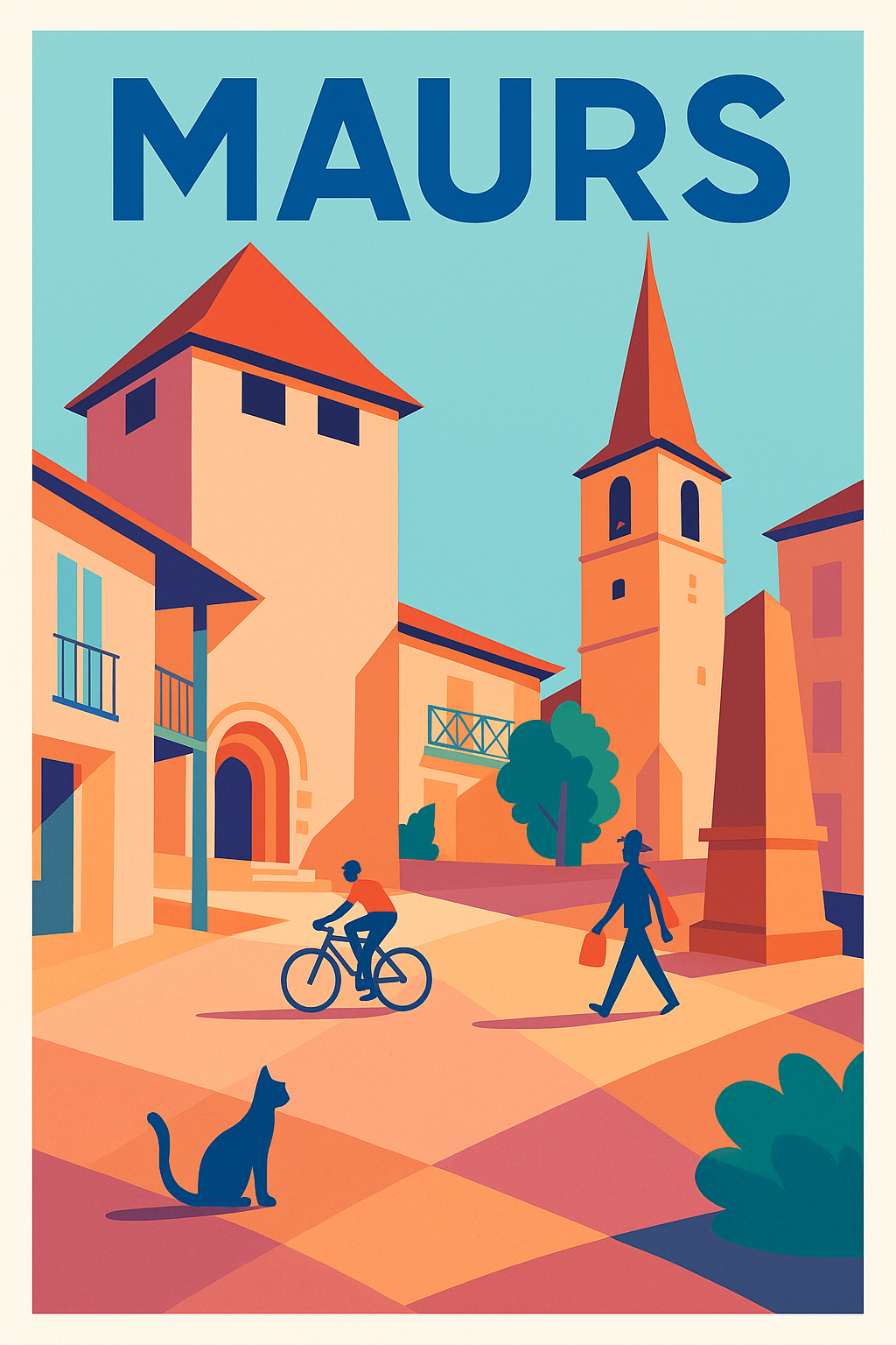 Affiche de Maurs - Une ambiance chaleureuse en cœur de village
