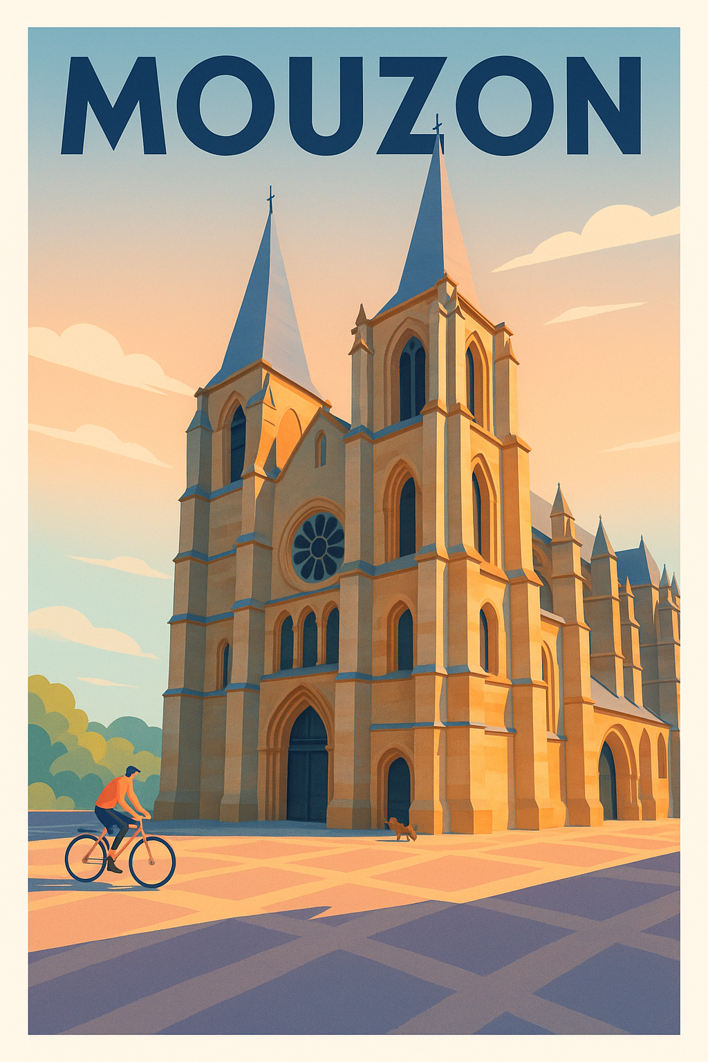 Affiche de Mouzon - Charme et Sérénité au Cœur de l'Église