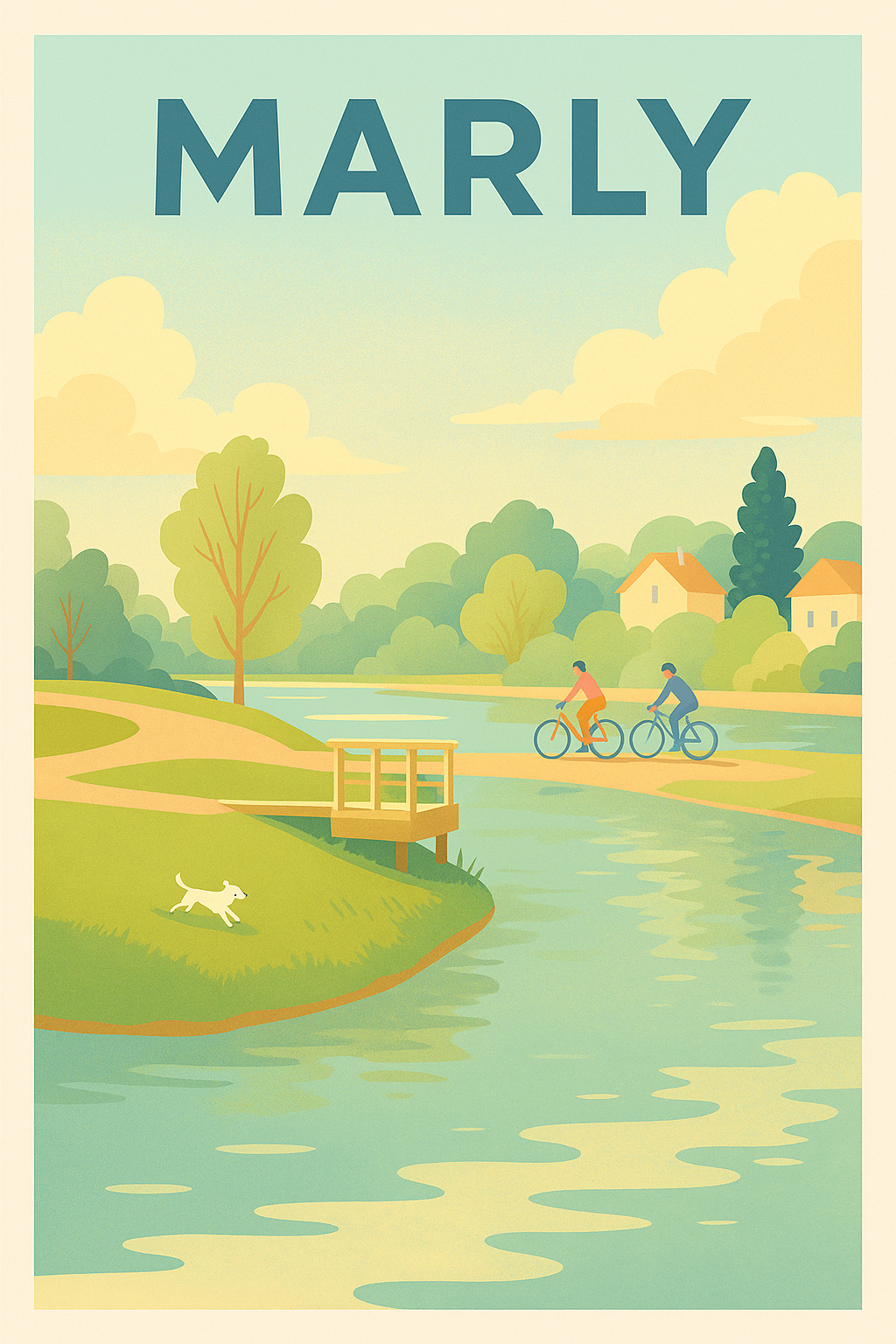 Affiche de Marly - Évasion nature et douceur de vivre