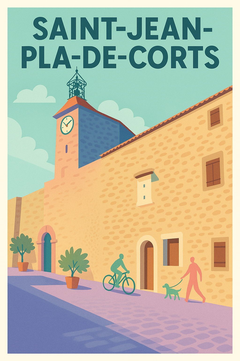 Affiche de Saint-Jean-Pla-de-Corts - Charme et sérénité du village catalan
