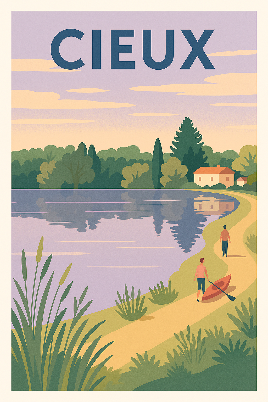 Affiche de Cieux - Évasion paisible au bord de l'eau