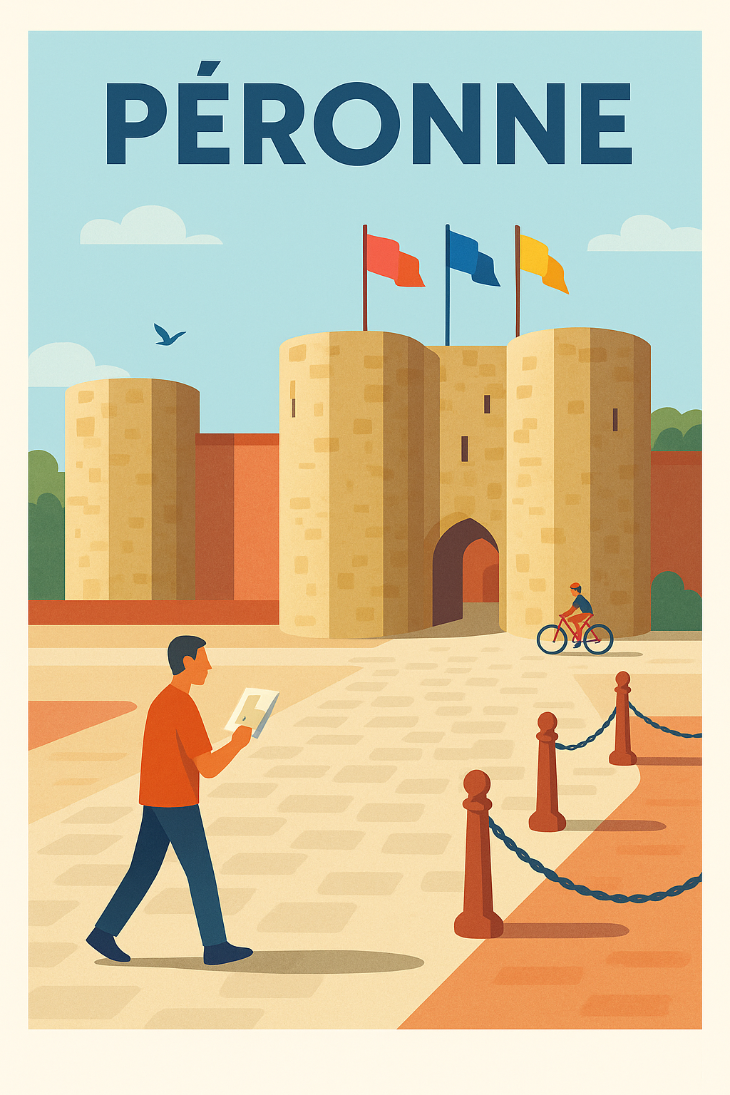 Affiche de Péronne - Porte historique et charme médiéval