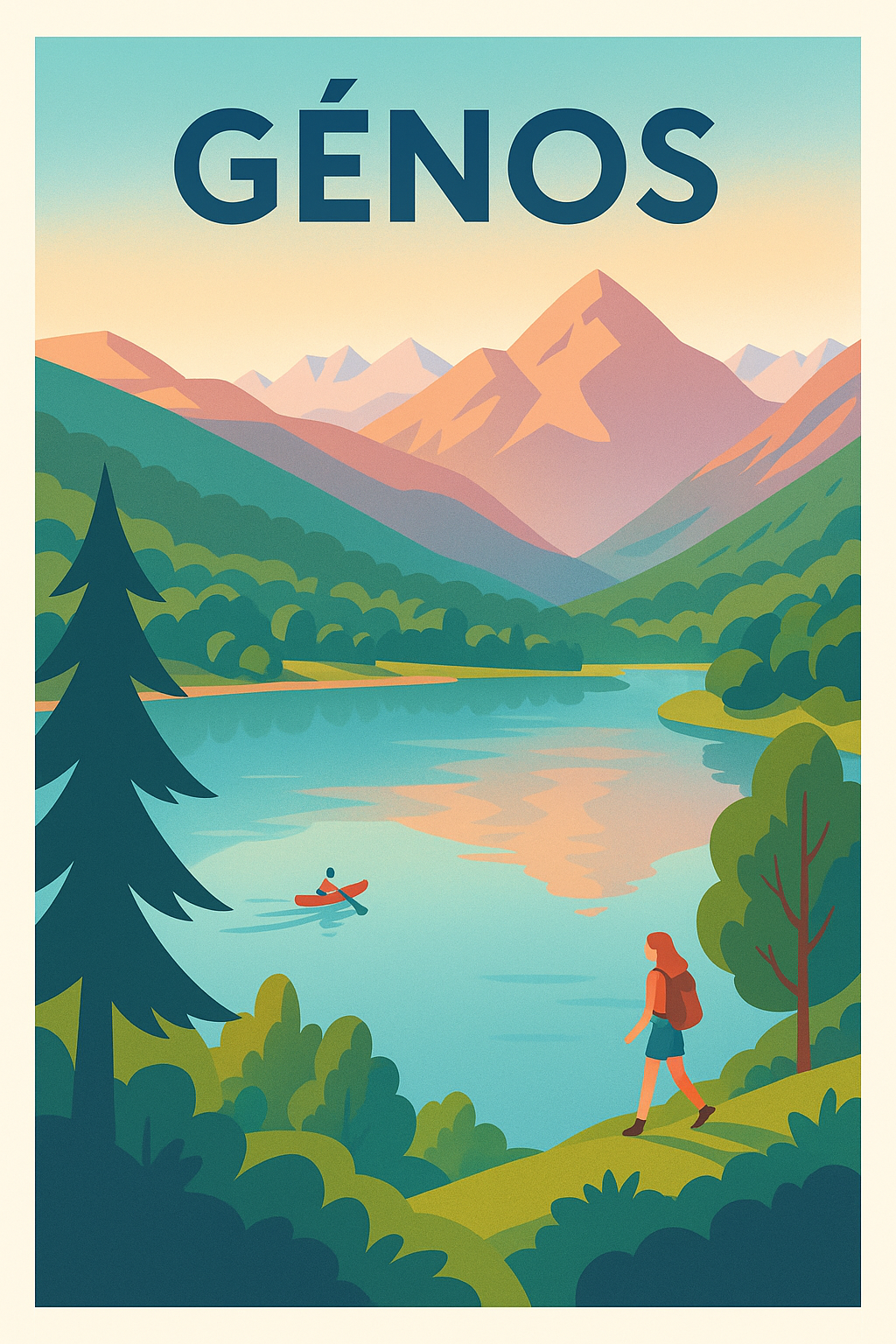 Affiche de Génos - L'évasion nature entre montagnes et lac