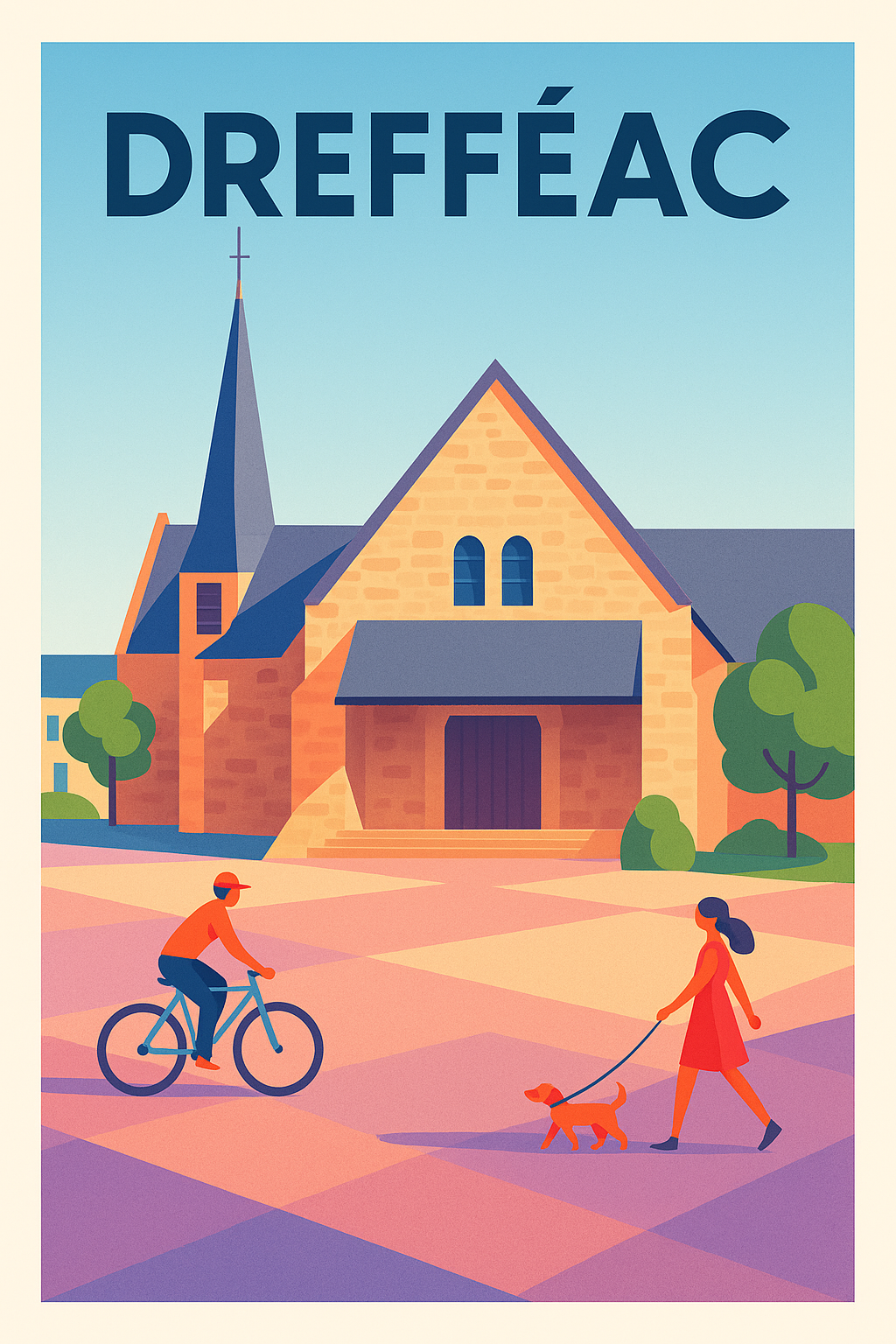 Affiche de Drefféac - Harmonie et douceur de vivre