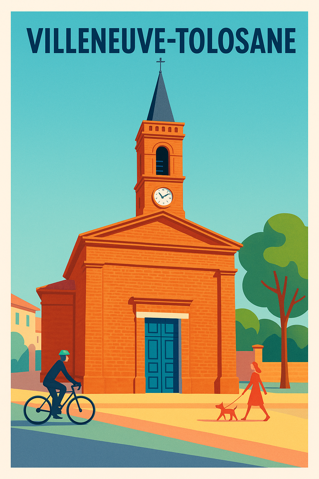 Affiche de Villeneuve-Tolosane - Une balade au cœur du patrimoine local