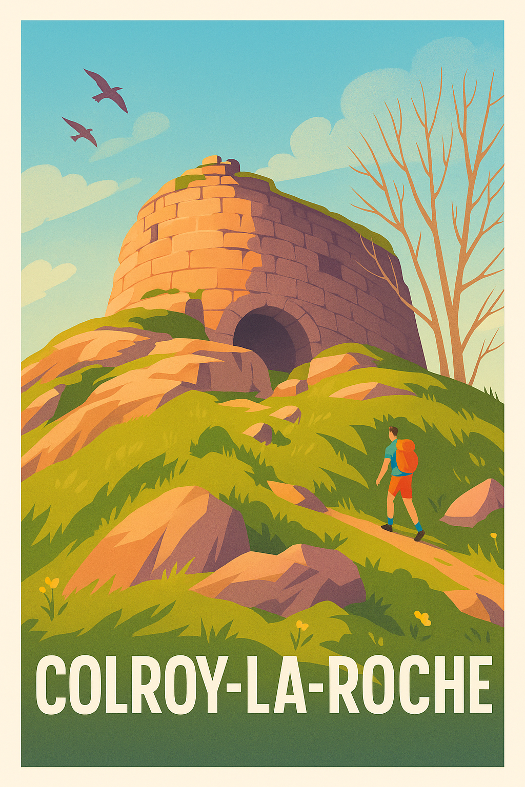 Affiche Colroy-la-Roche — Invitation à l'aventure et à la découverte · poster d'art de Colroy-la-Roche