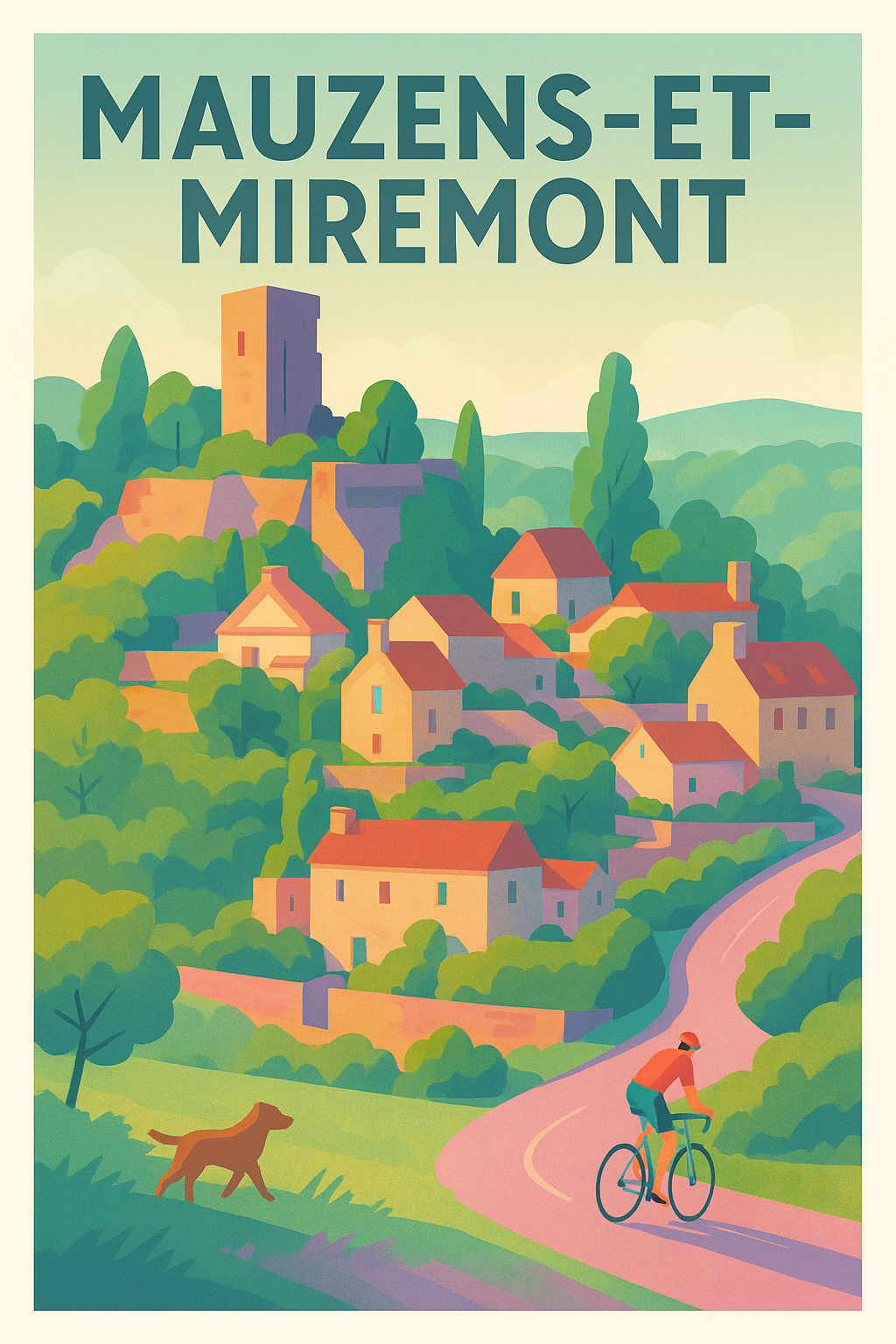 Affiche de Mauzens-et-Miremont - Charme et nature Dordognote