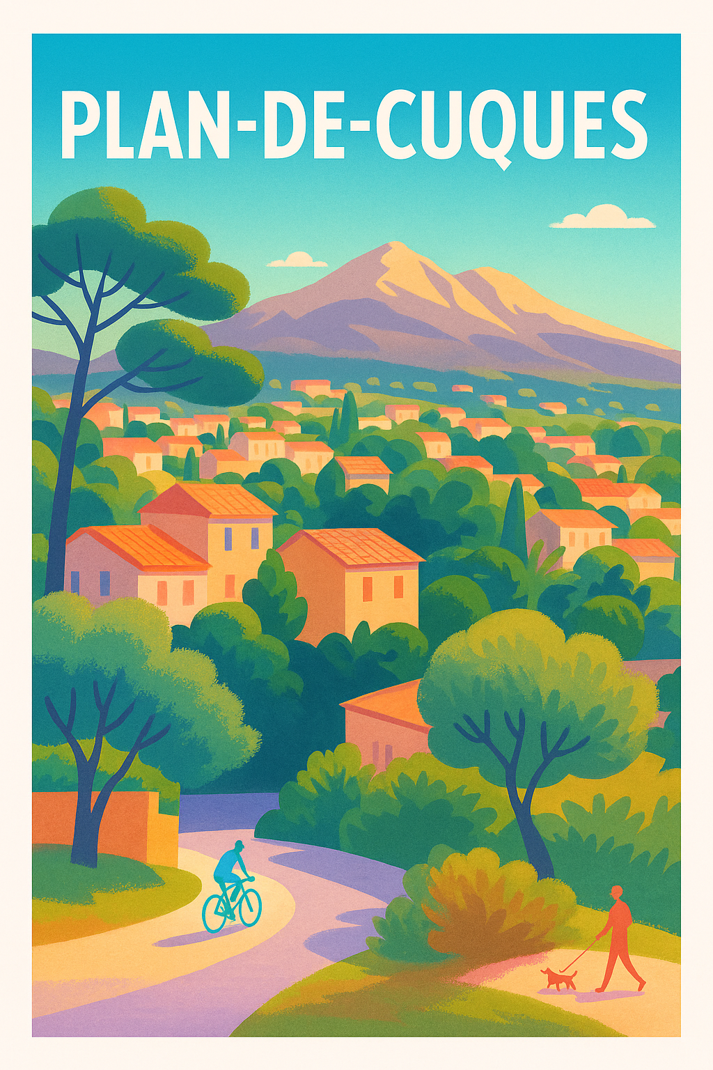 Affiche de Plan-de-Cuques - Douceur de vie provençale