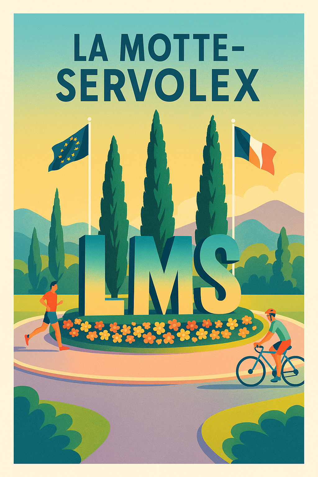 Affiche de La Motte-Servolex - Esprit sportif et nature en douceur