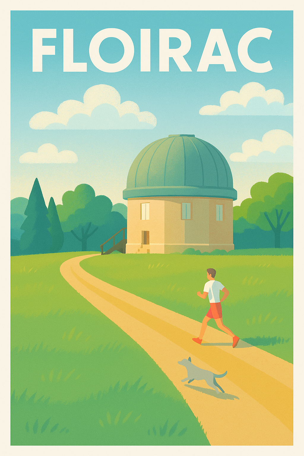 Affiche de Floirac - Promenade bucolique sous un ciel azur